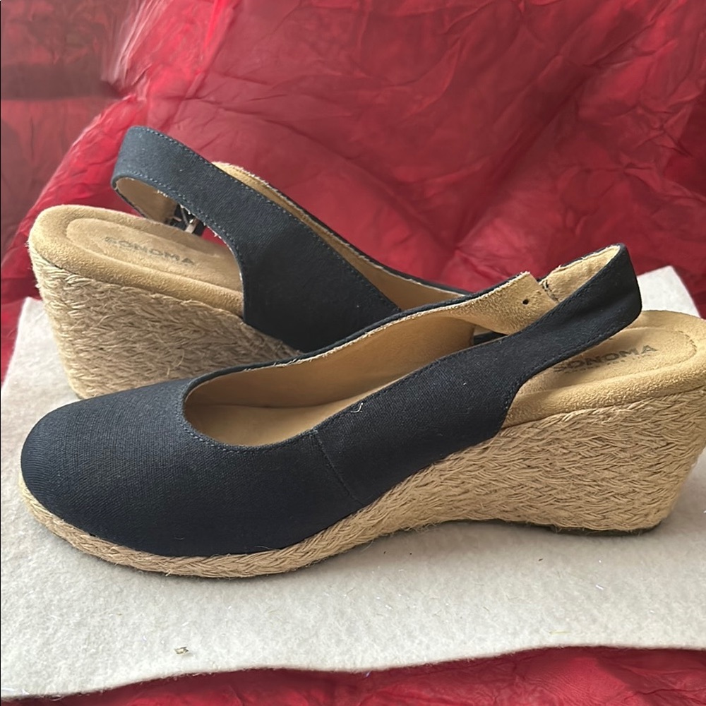Sonoma Women's Blue navy Wedge Shoes